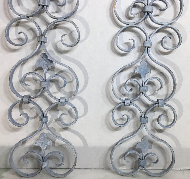 Pair of Wrought Iron Wall Hangings For Sale at 1stDibs iron wall