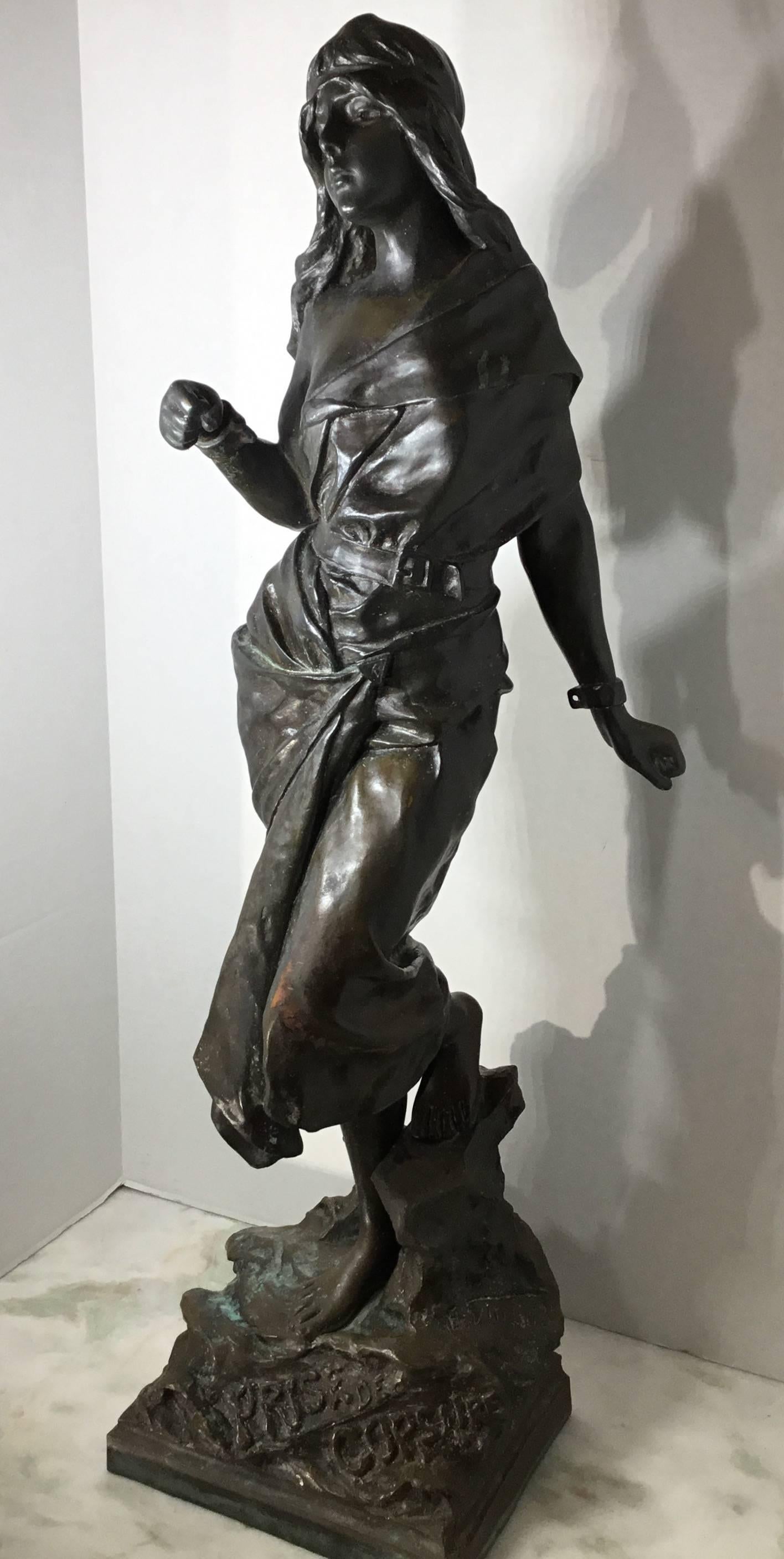 Emmanuel Villanis Bronze Bon état à Delray Beach, FL