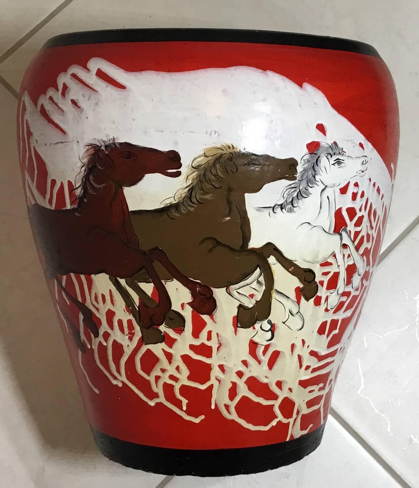 Hand-Painted Ceramic Vase 4