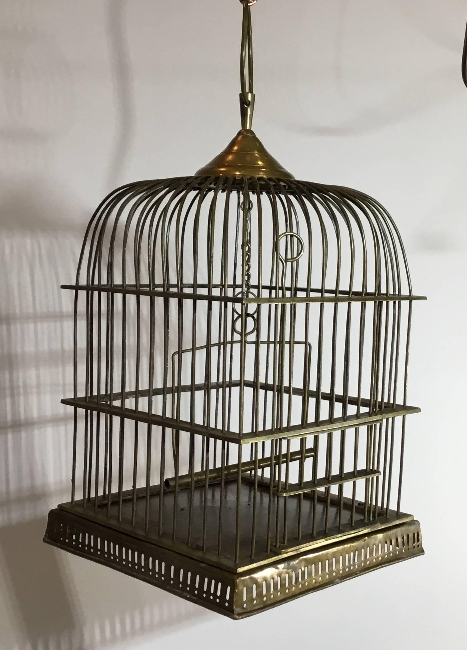 Antique Brass Birdcage 3