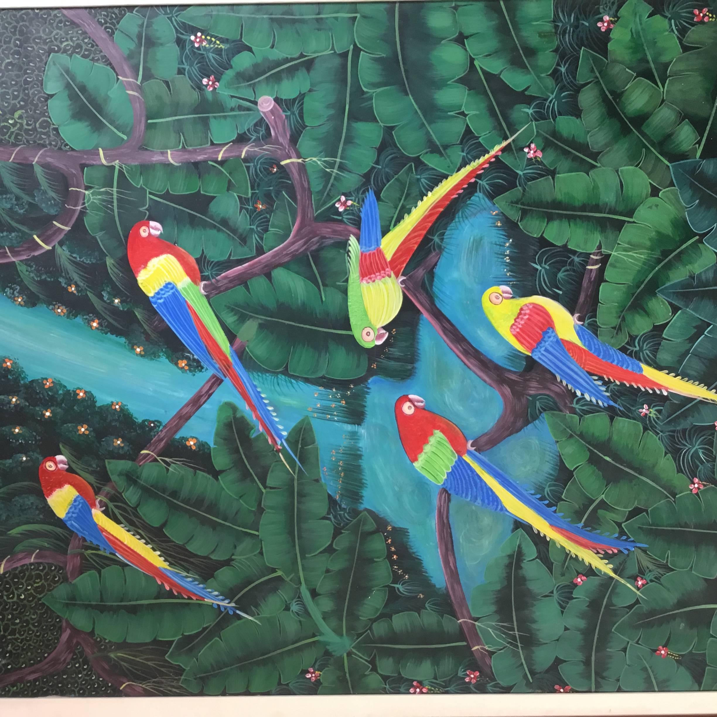 parrots in jungle