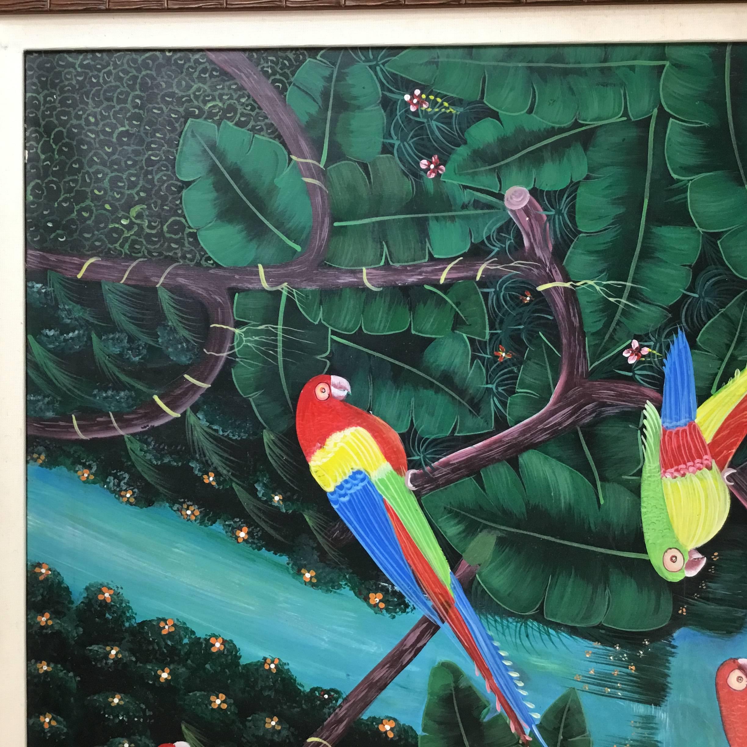 parrots in the jungle