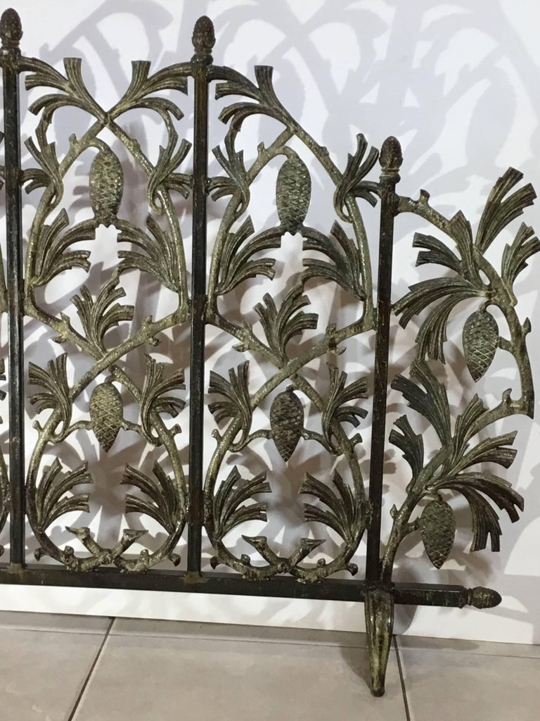 Iron Pinecone Fireplace Screen At 1stdibs