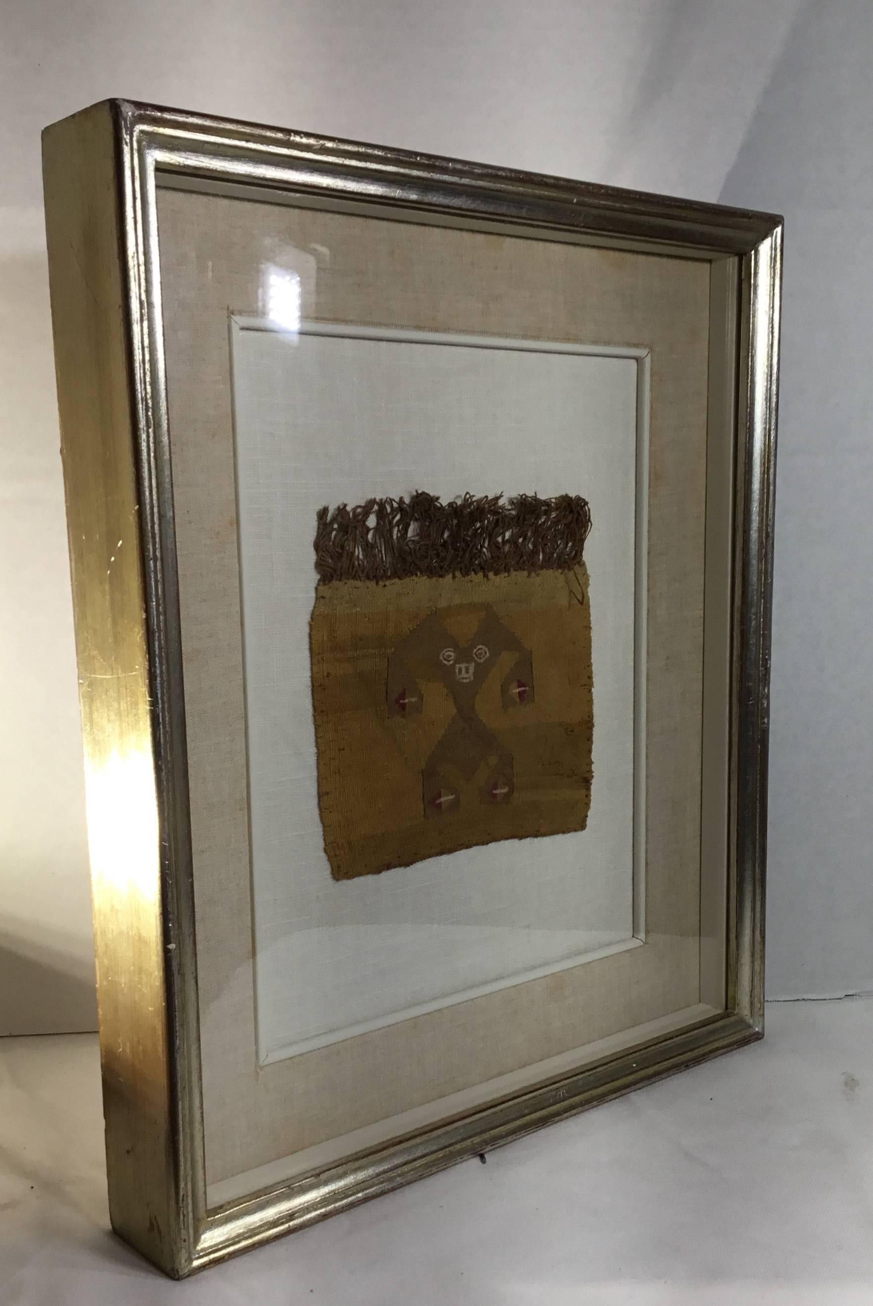 Pre Colombian Antique Peruvian Textile Fragment For Sale 2