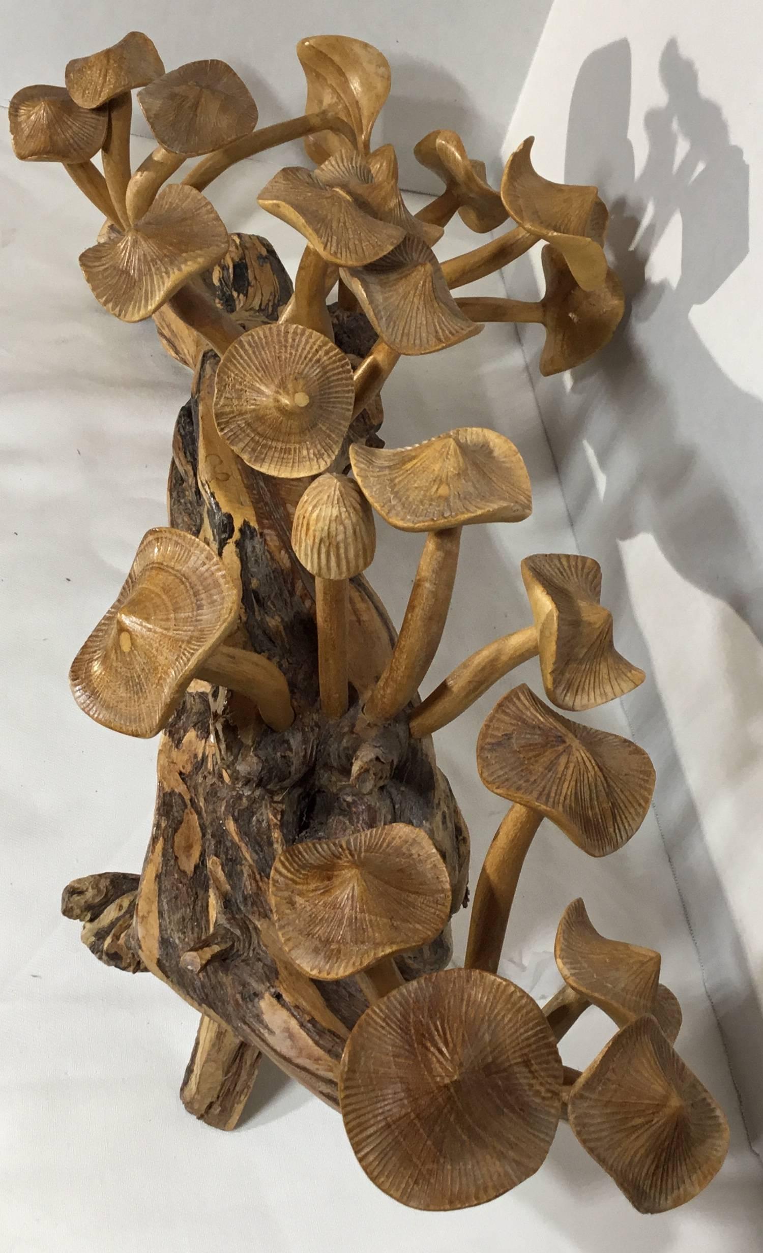 Set of Hand-Carved Mushroom 1