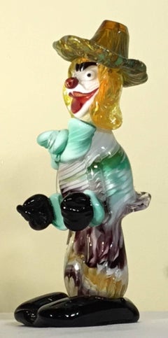 Whimsical Murano Glass Clown