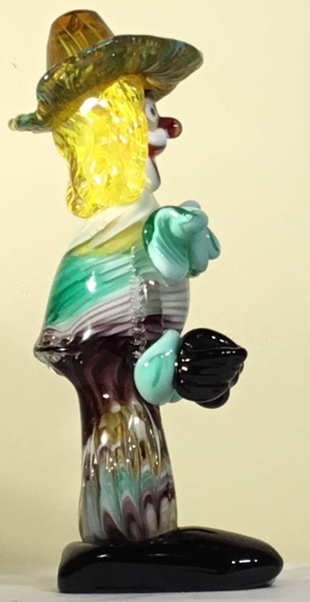 Whimsical Murano Glass Clown 1