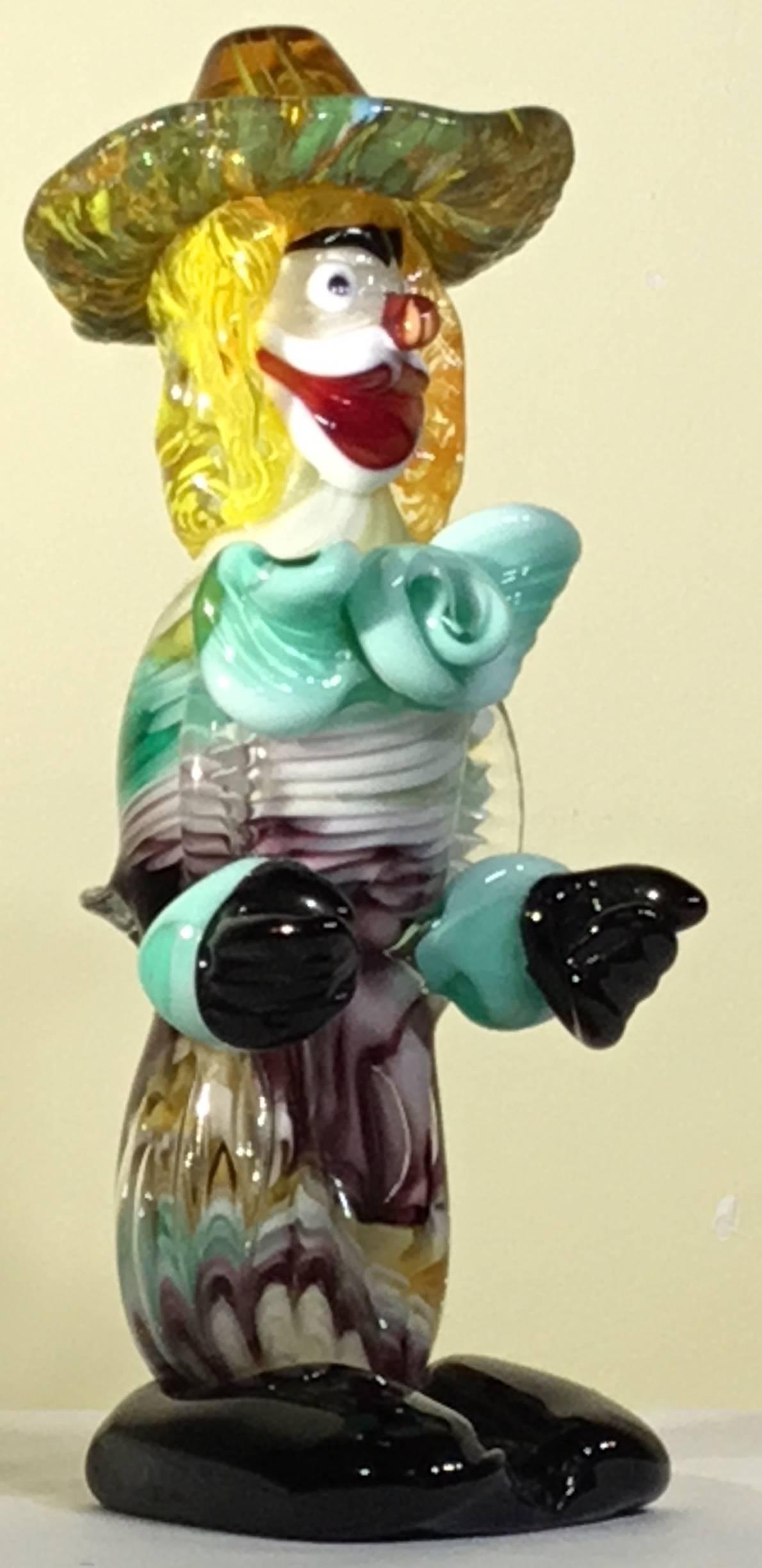 Whimsical Murano Glass Clown 2