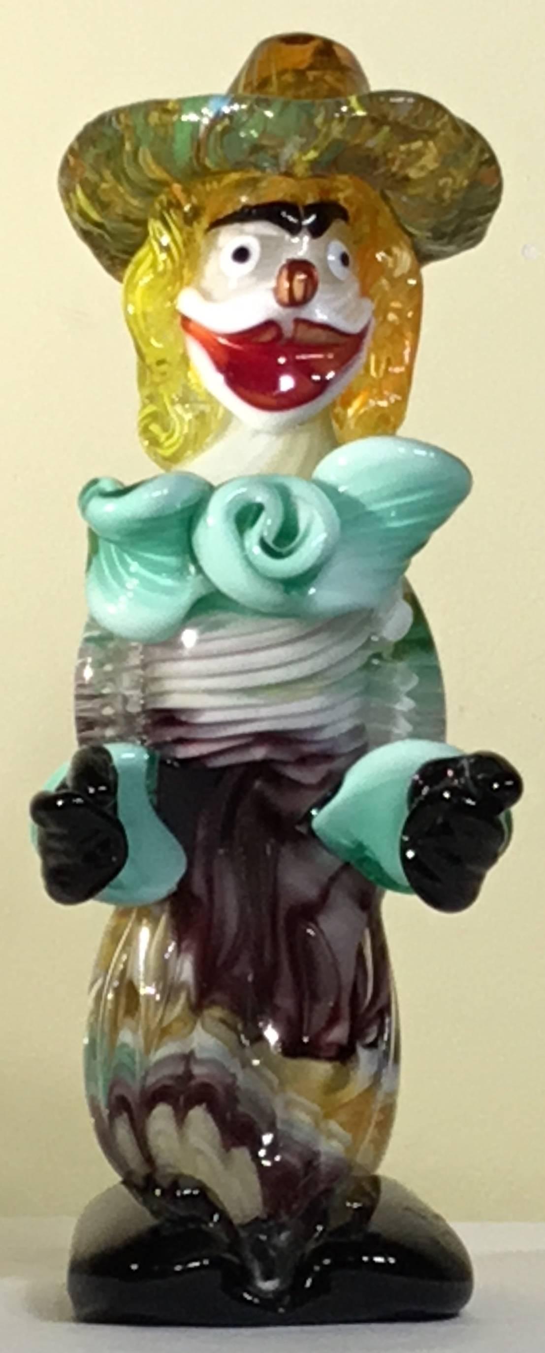 Whimsical Murano Glass Clown 4