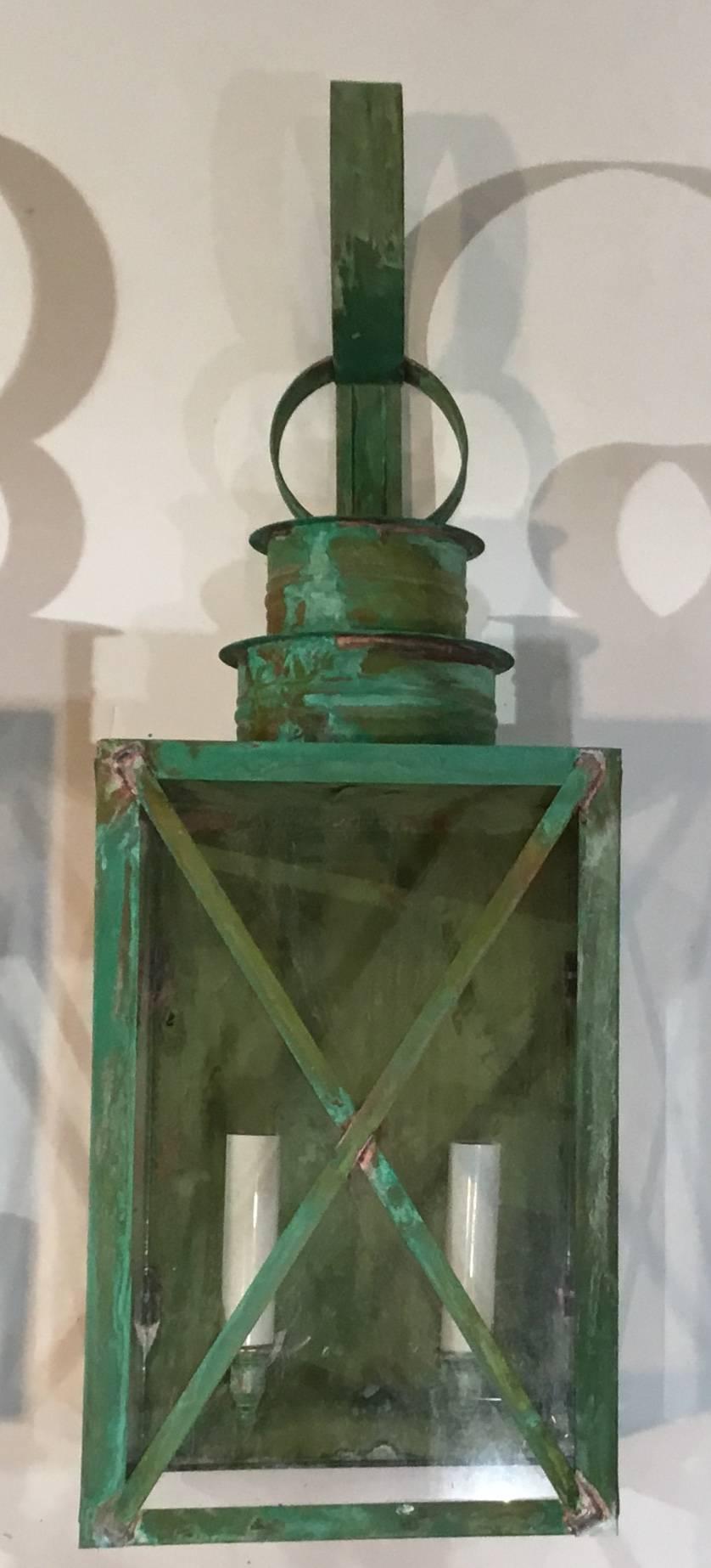 copper hanging lantern
