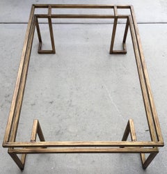 Mid Century Geometric Steel Coffee Table Base