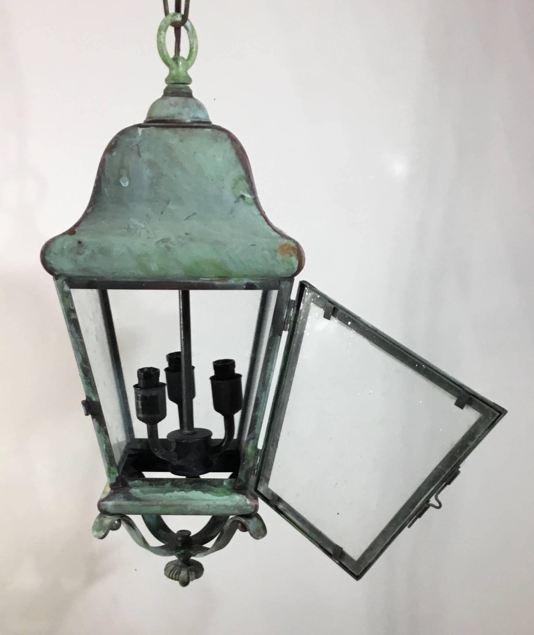 American Hand-Crafted Solid Brass Lantern