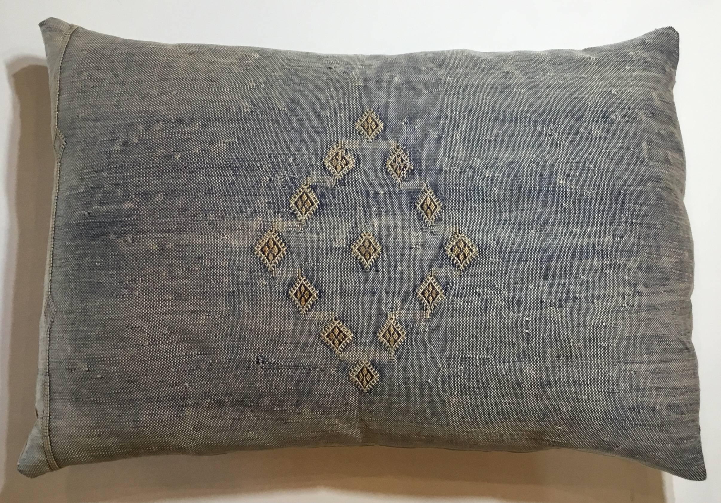 Moroccan Large Cactus Silk Pillow 