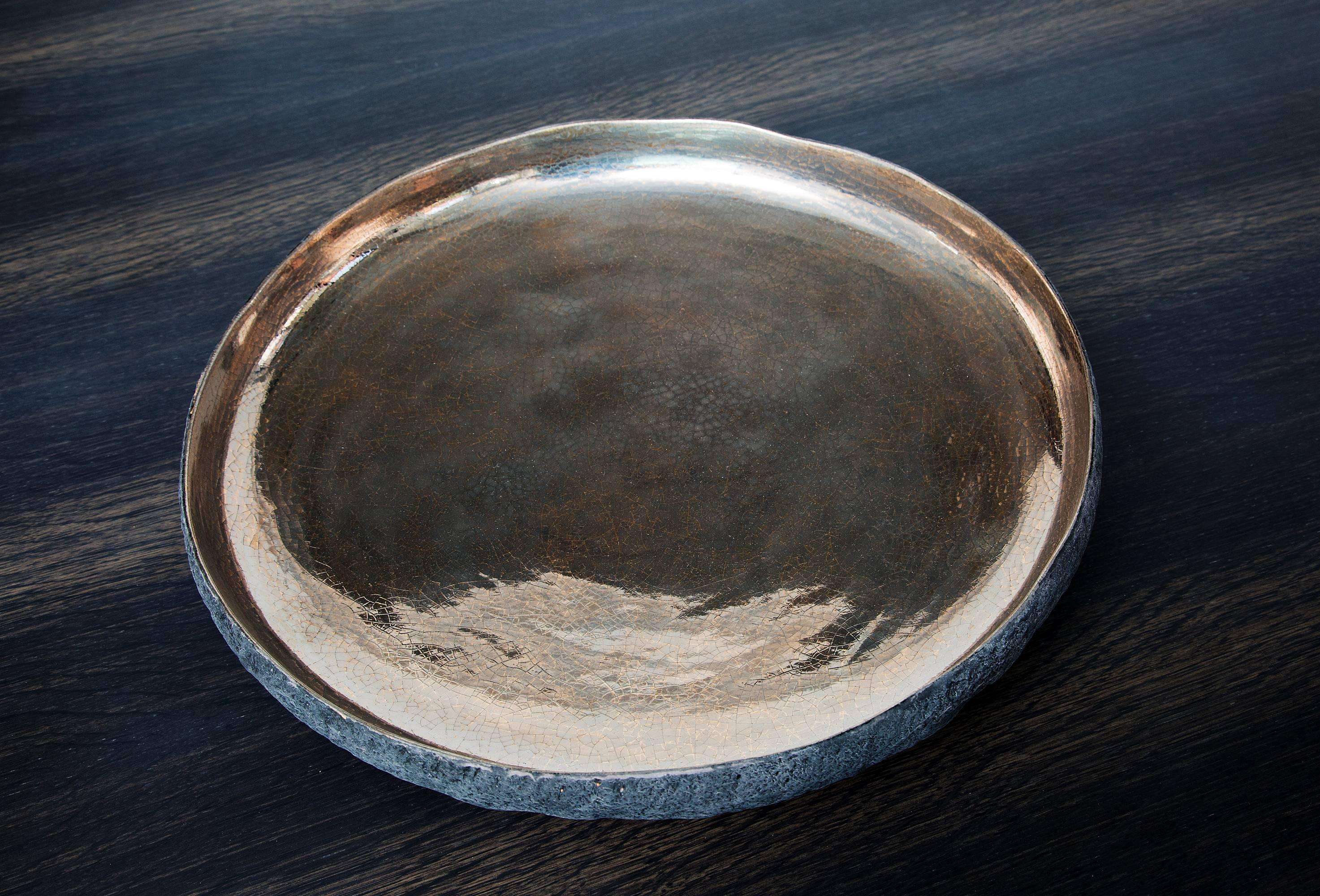 American Gold and Platinum Bowl by Cristina Salusti