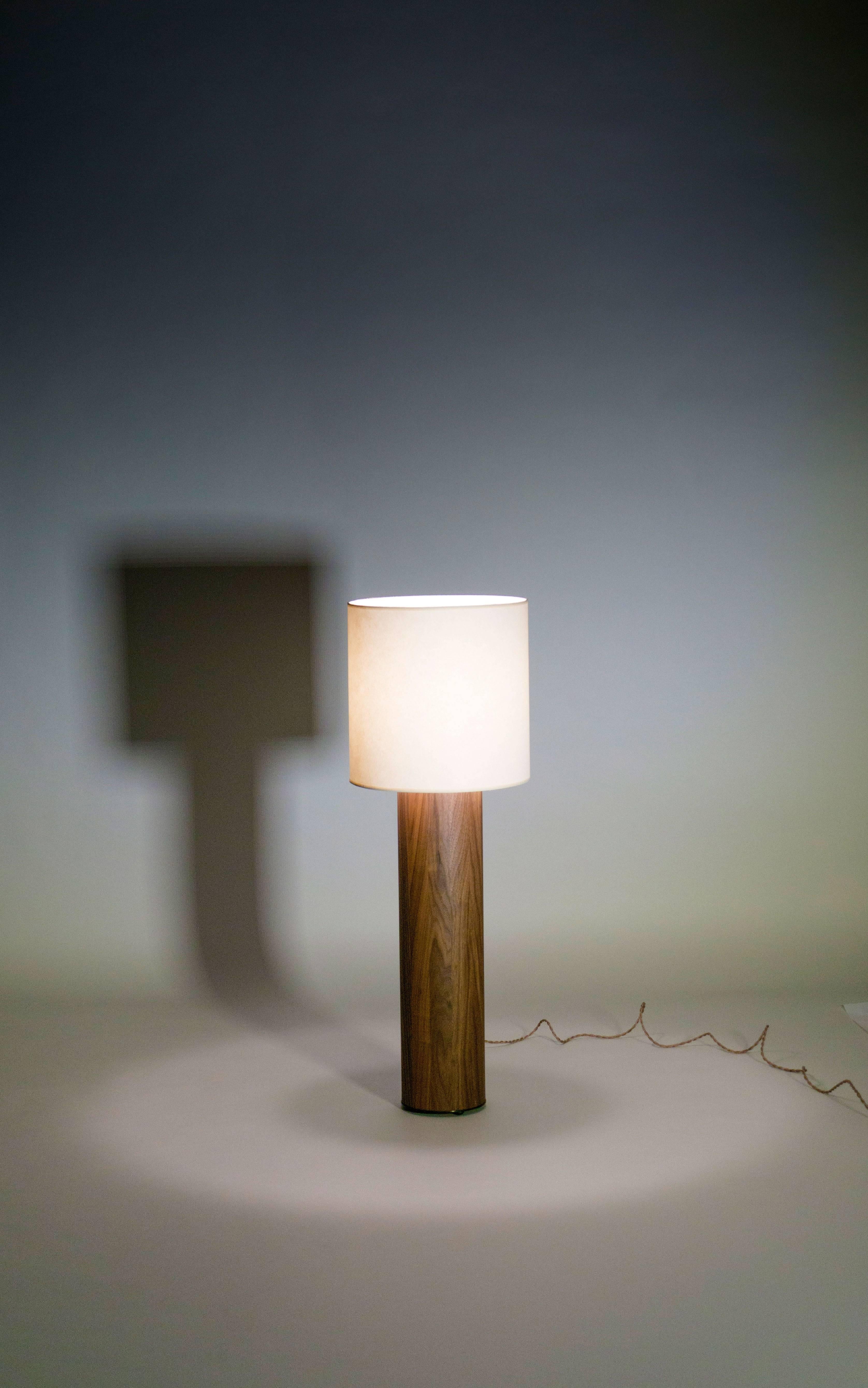 American Table Lamp in Walnut by Tinatin Kilaberidze For Sale