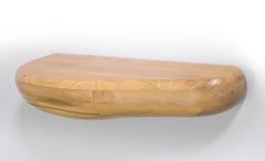 Wandkonsole aus Eiche von Jacques Jarrige mit Skulpturen