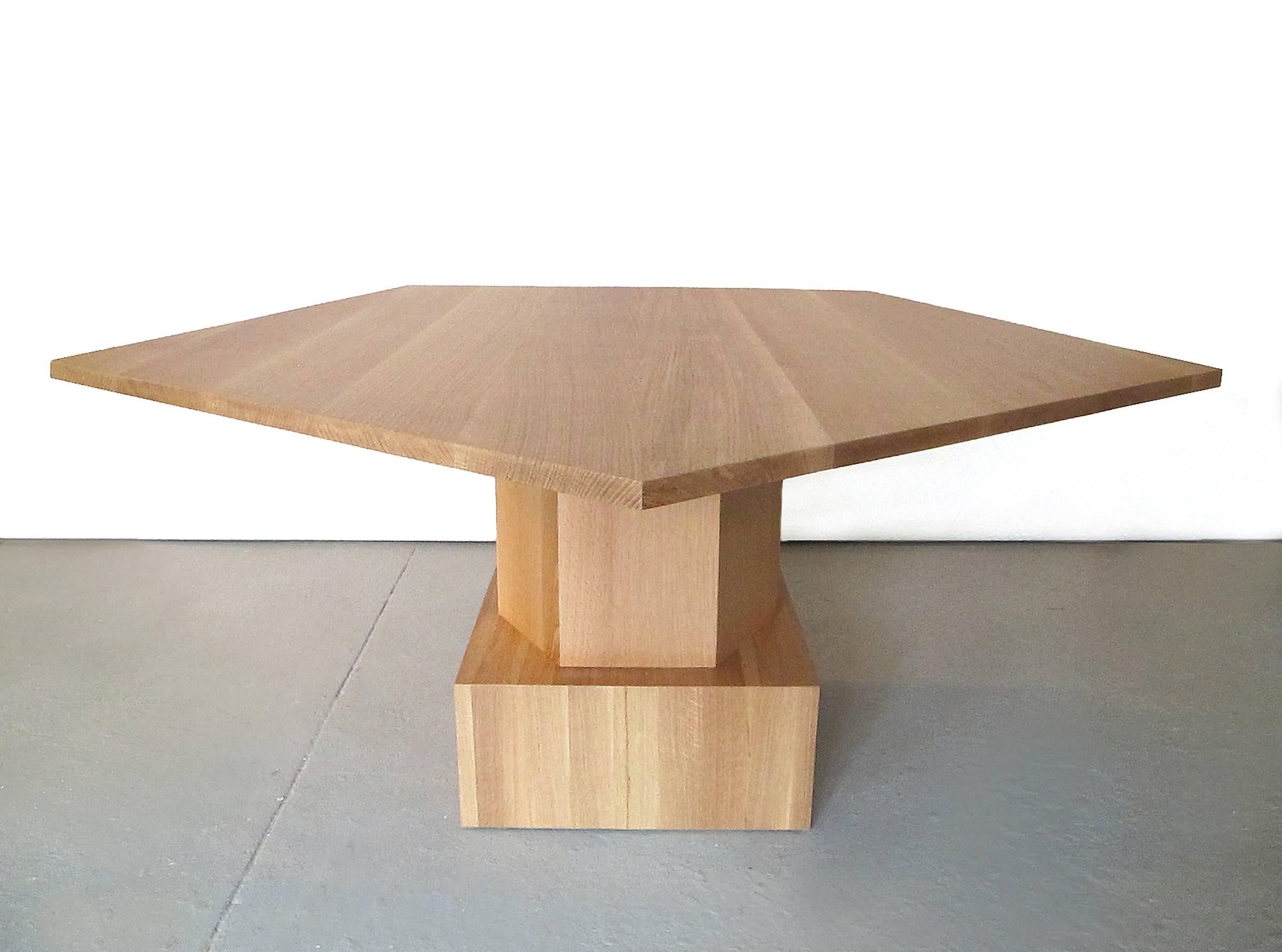 Contemporary Walnut Dining or Center Table by Tinatin Kilaberidze For Sale