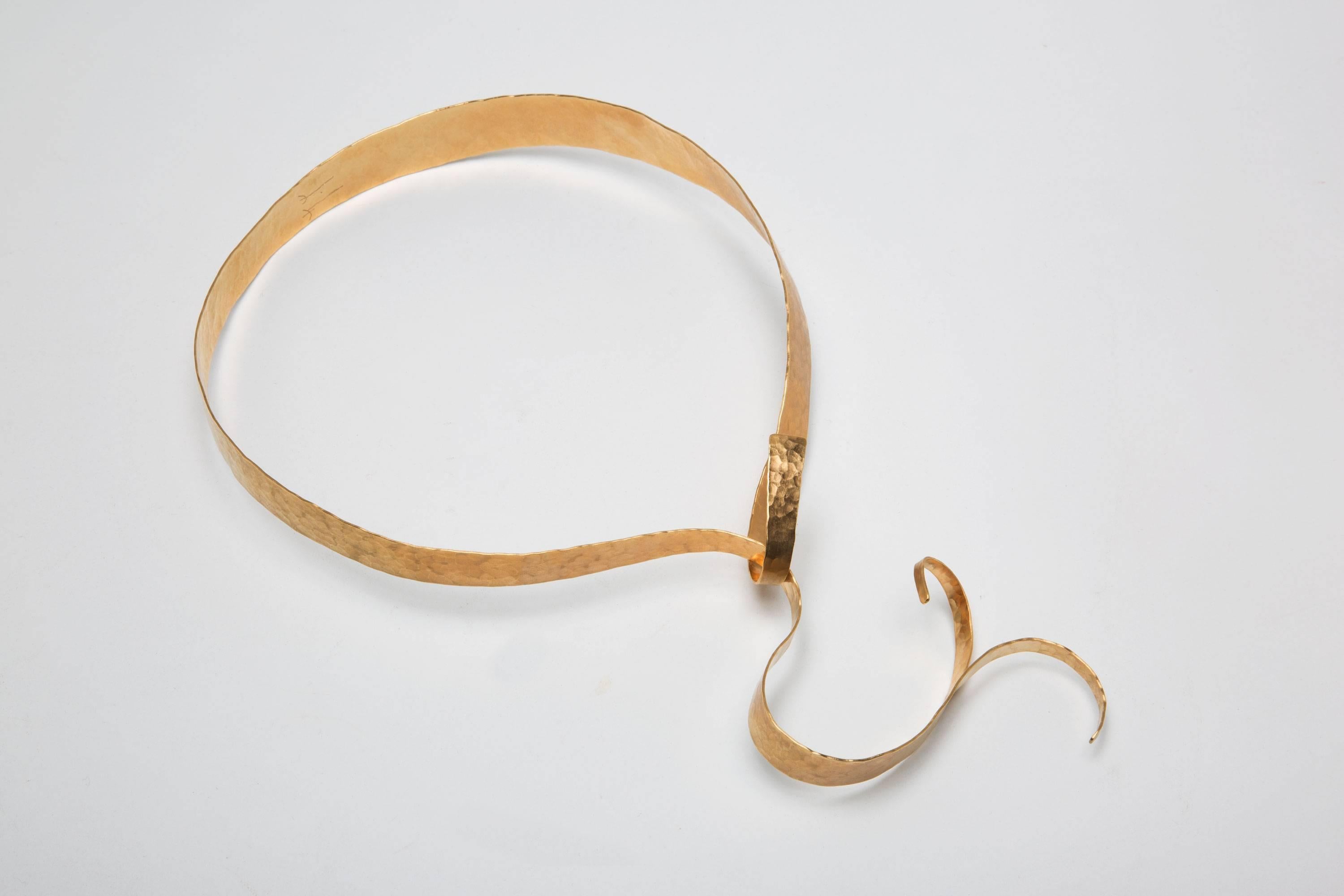 Gold-Plated Necklace by Jacques Jarrige 