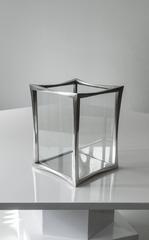 Pair of Candle Lanterns in Silvered Bronze by Anasthasia Millot