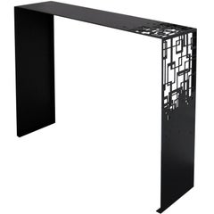 Console in acciaio tagliata al laser