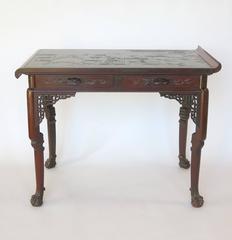 Rare French Japonisme Table by Gabriel Viardot, circa 1880