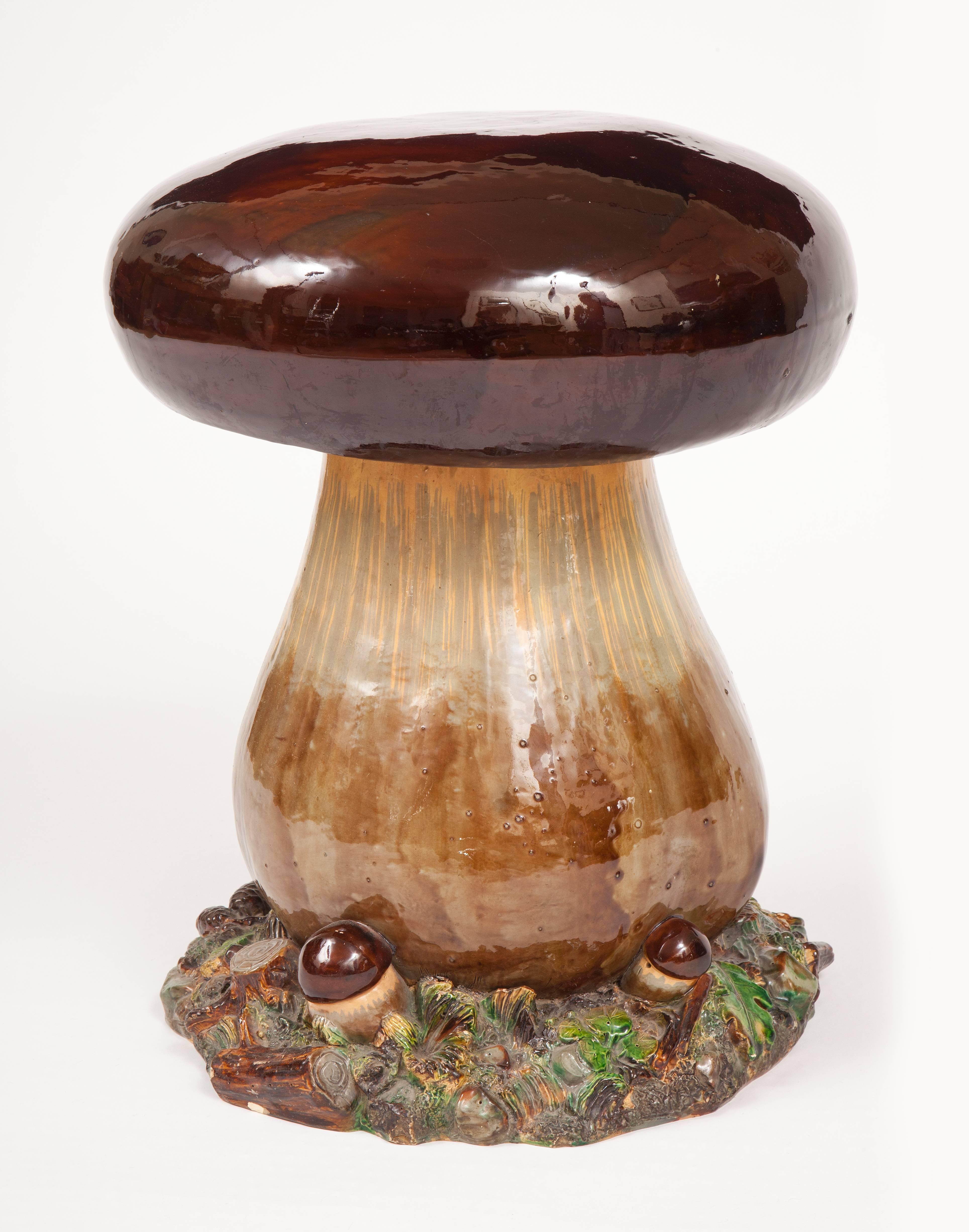 Austrian Very Rare Mushroom Form Stool