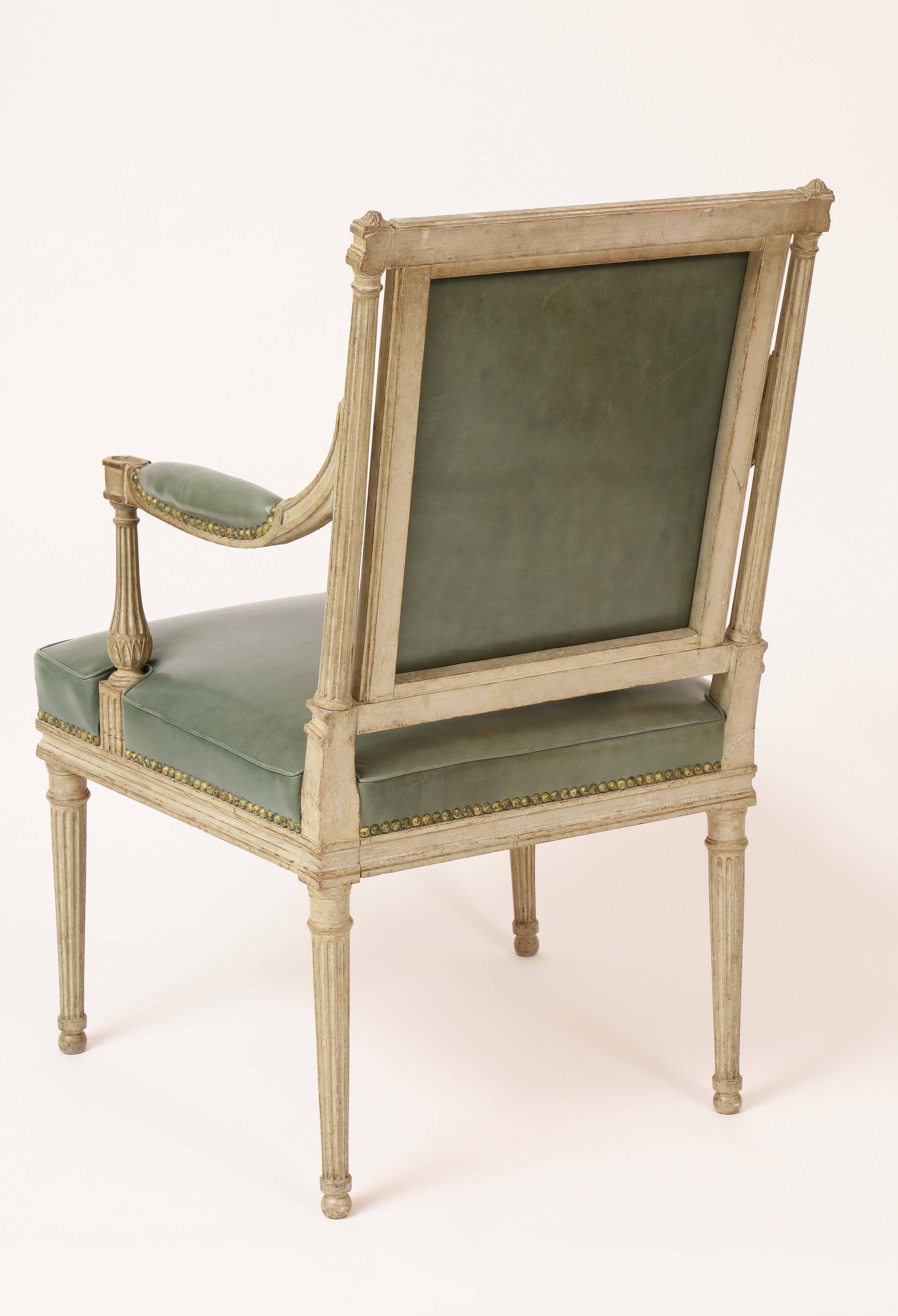 Pair of French Neoclassical Armchairs in the Louis XVI Taste by Madison Jansen 1