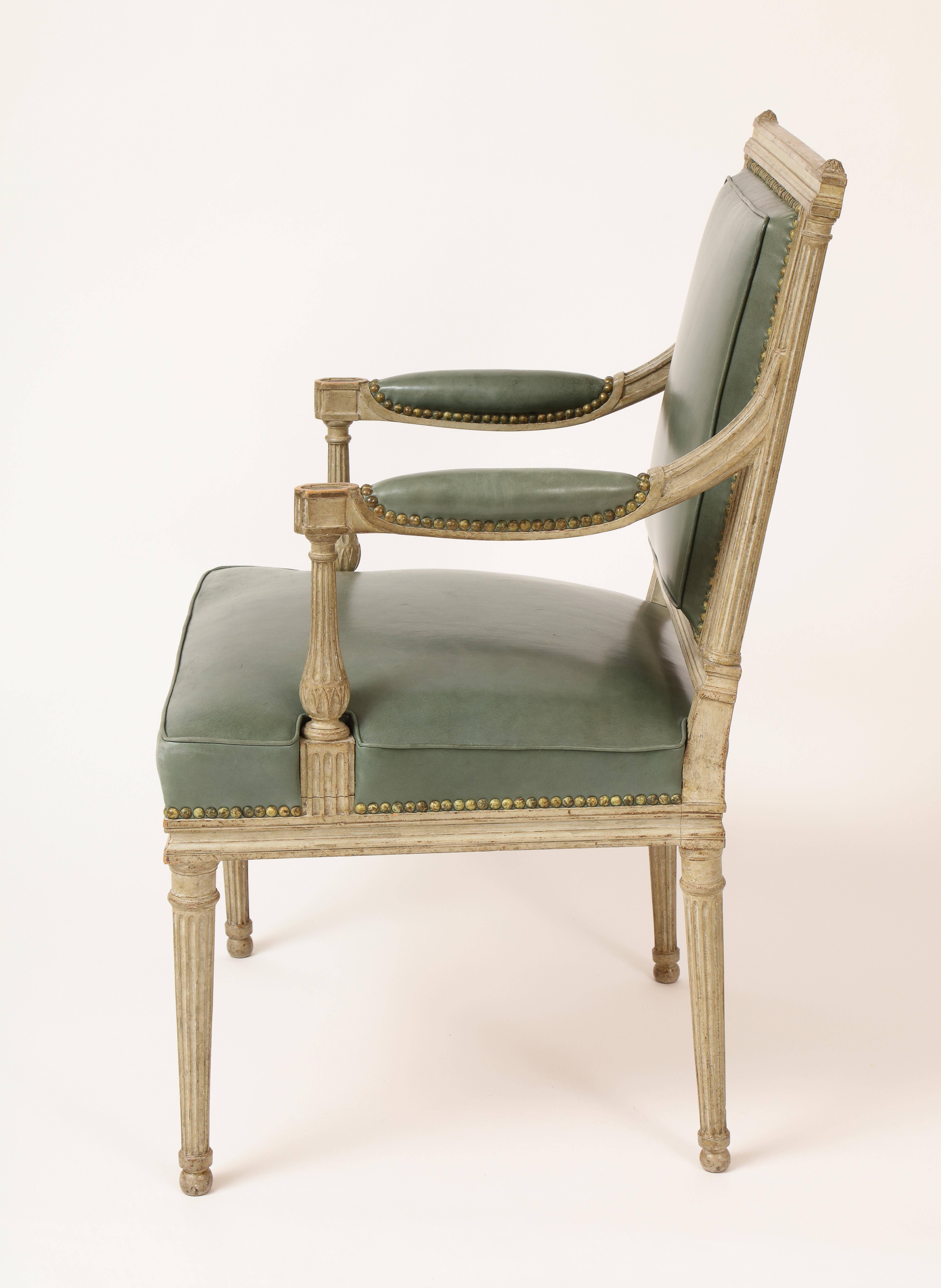 Pair of French Neoclassical Armchairs in the Louis XVI Taste by Madison Jansen 3