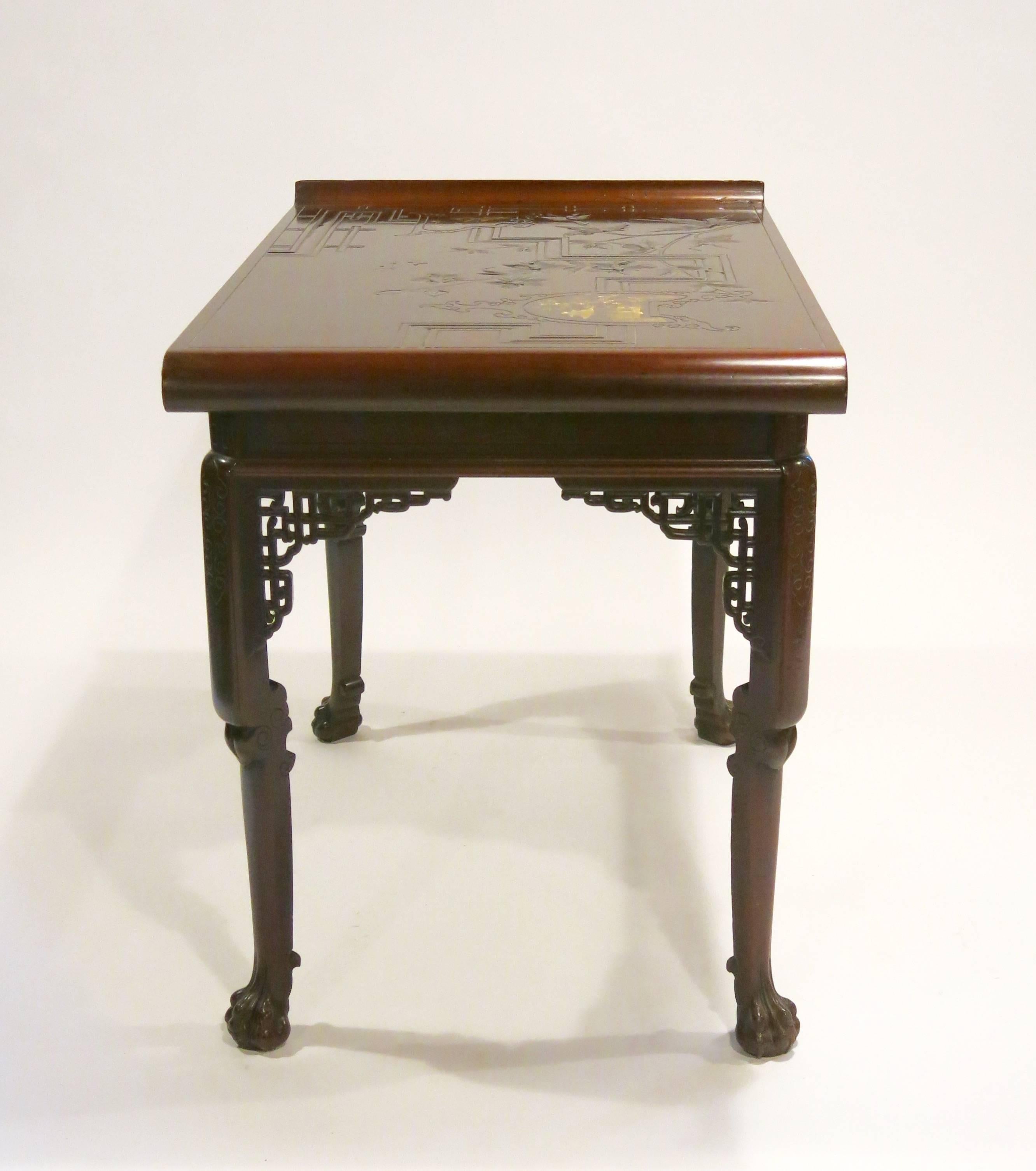 Rare French Japonisme Table by Gabriel Viardot, circa 1880 In Excellent Condition In New York, NY