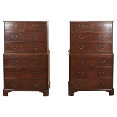 Rare Pair of Geo II Chest on Chests