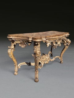C18th Italian Giltwood Console Table