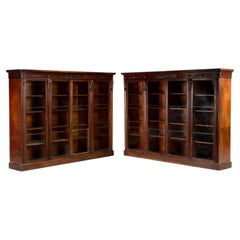 Pair of Regency Mahogany Bookcases