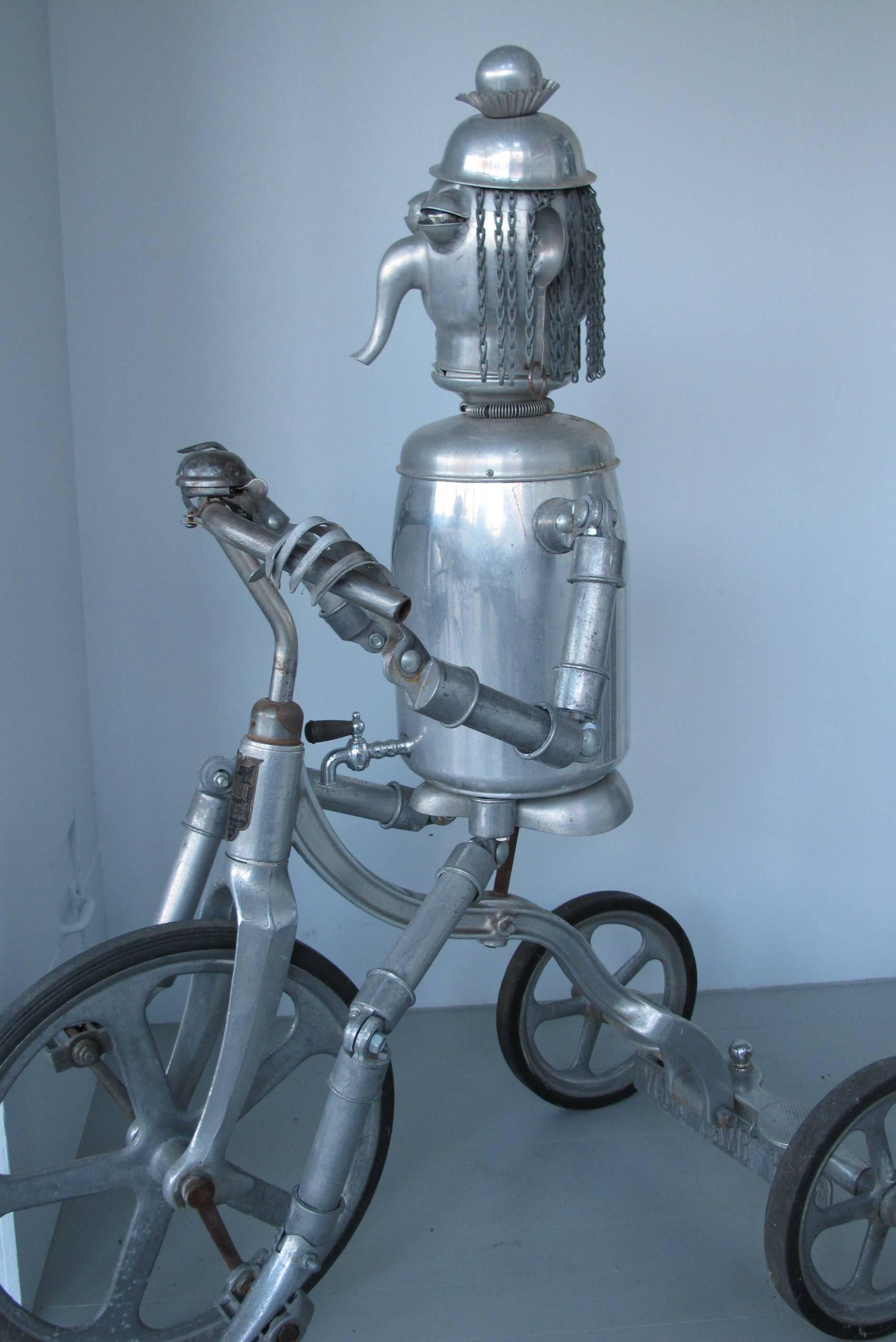 Robot Riding an Aluminum Tricycle For Sale 2
