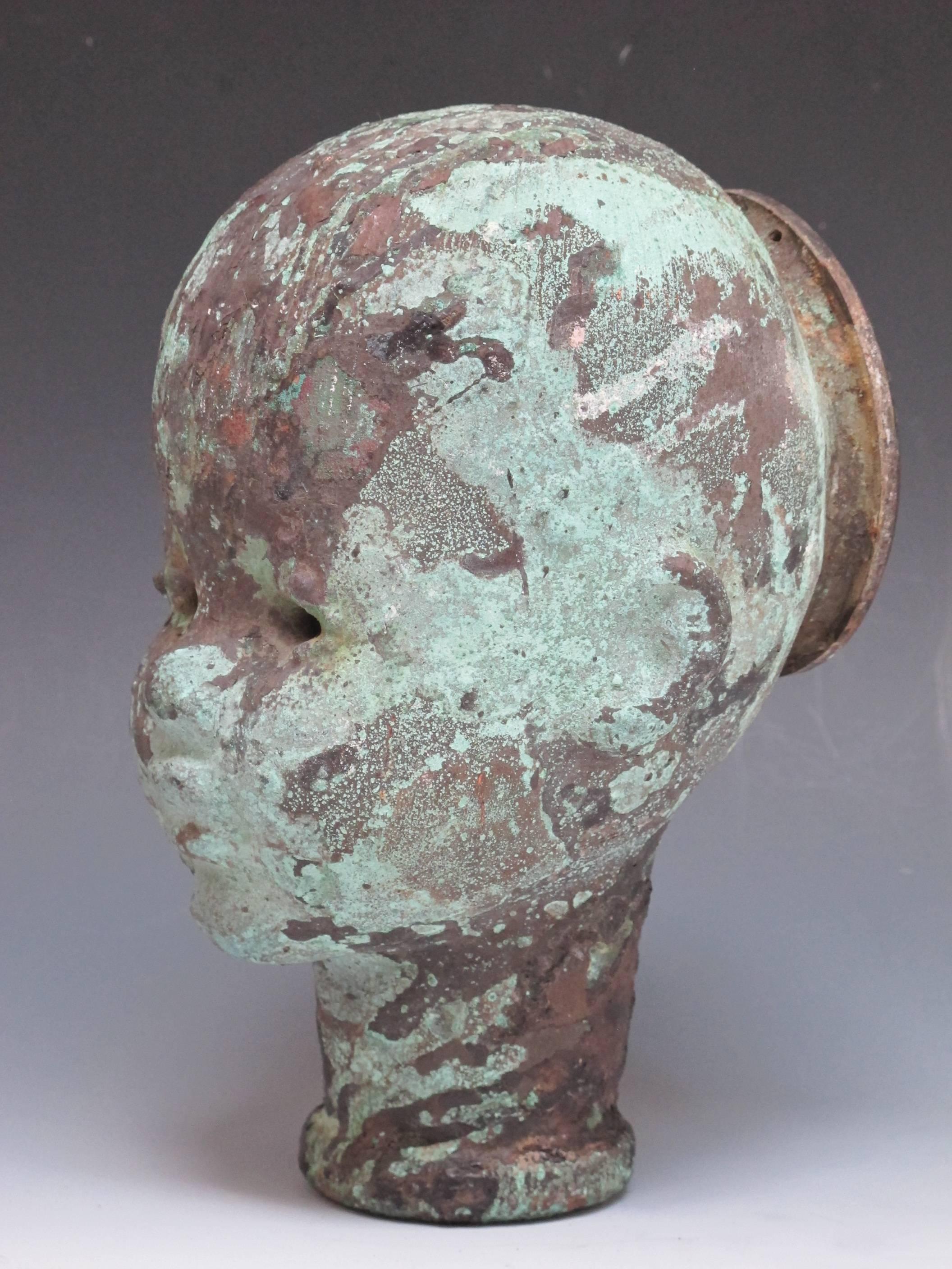 copper baby head mold