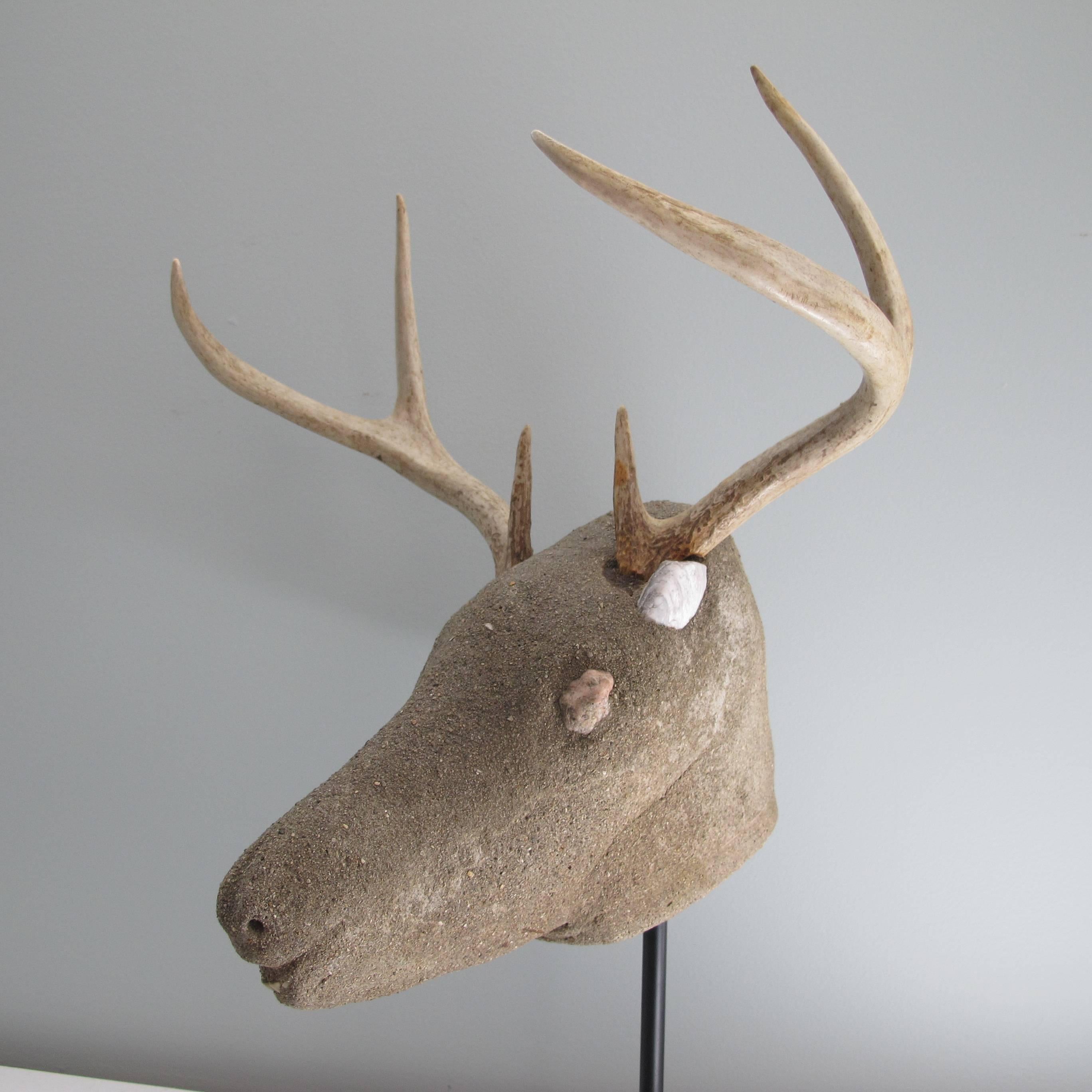 American Folk Art Deer Head