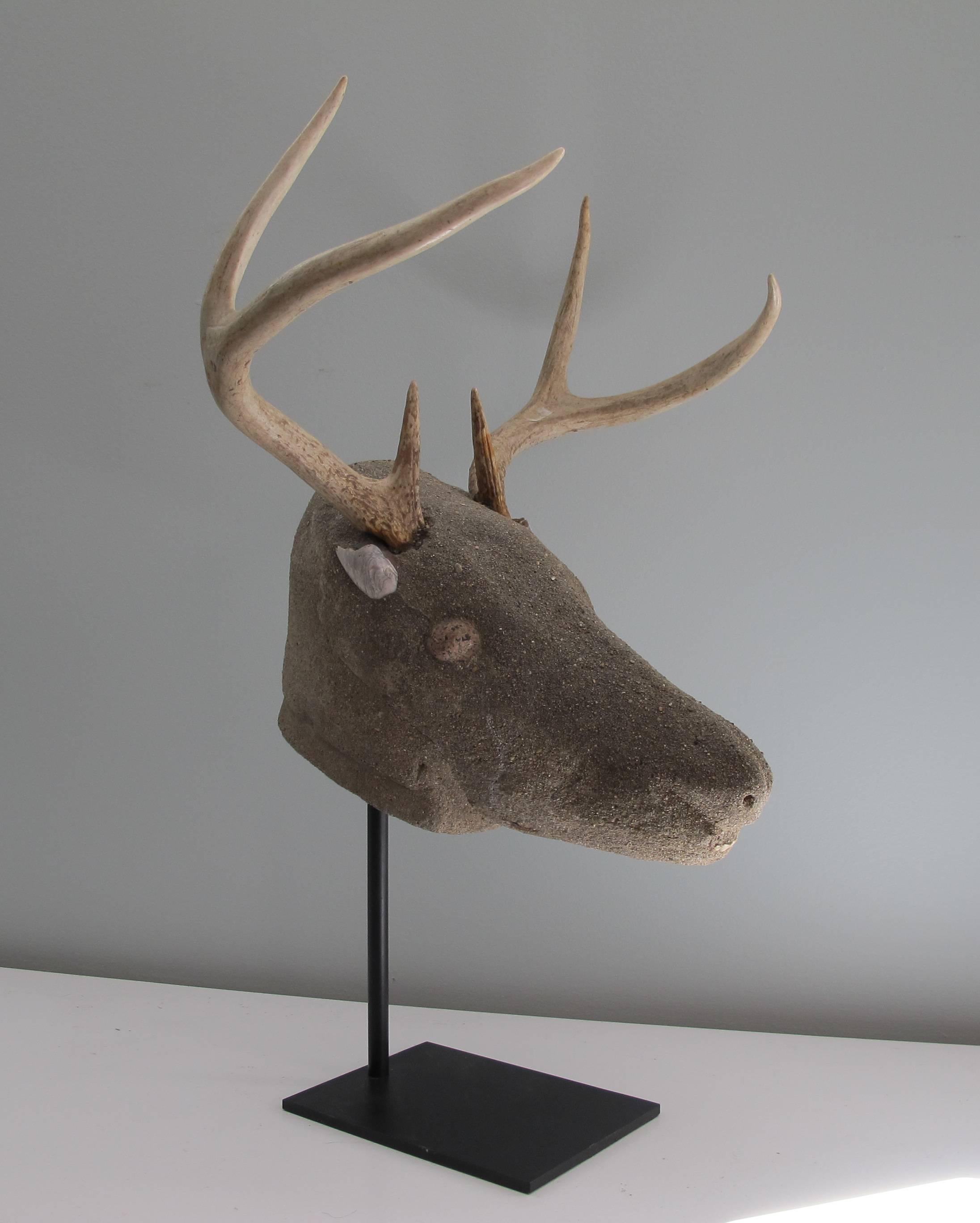20th Century Folk Art Deer Head