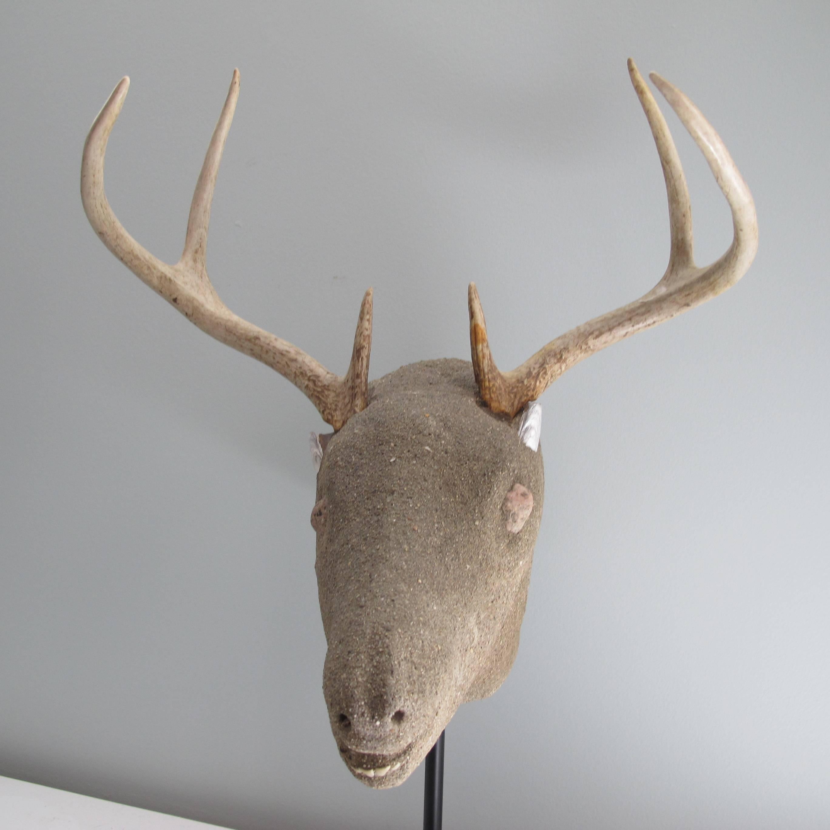 Folk Art Deer Head 1