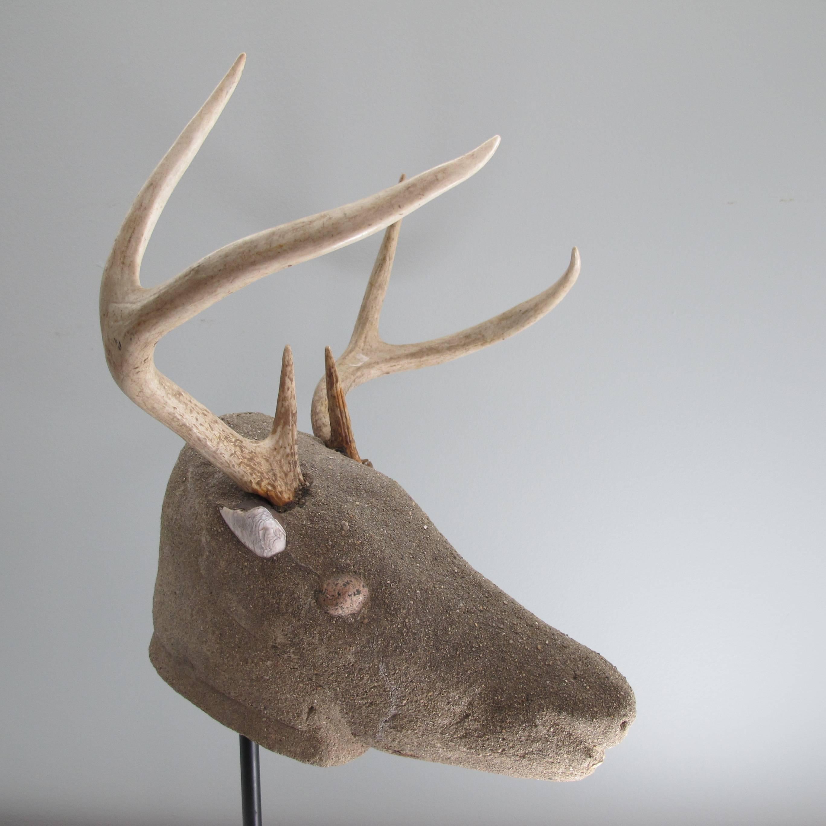 Folk Art Deer Head 2