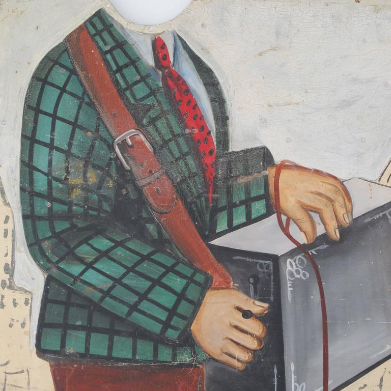 Organ Grinder with Monkey Photo Panel at 1stDibs