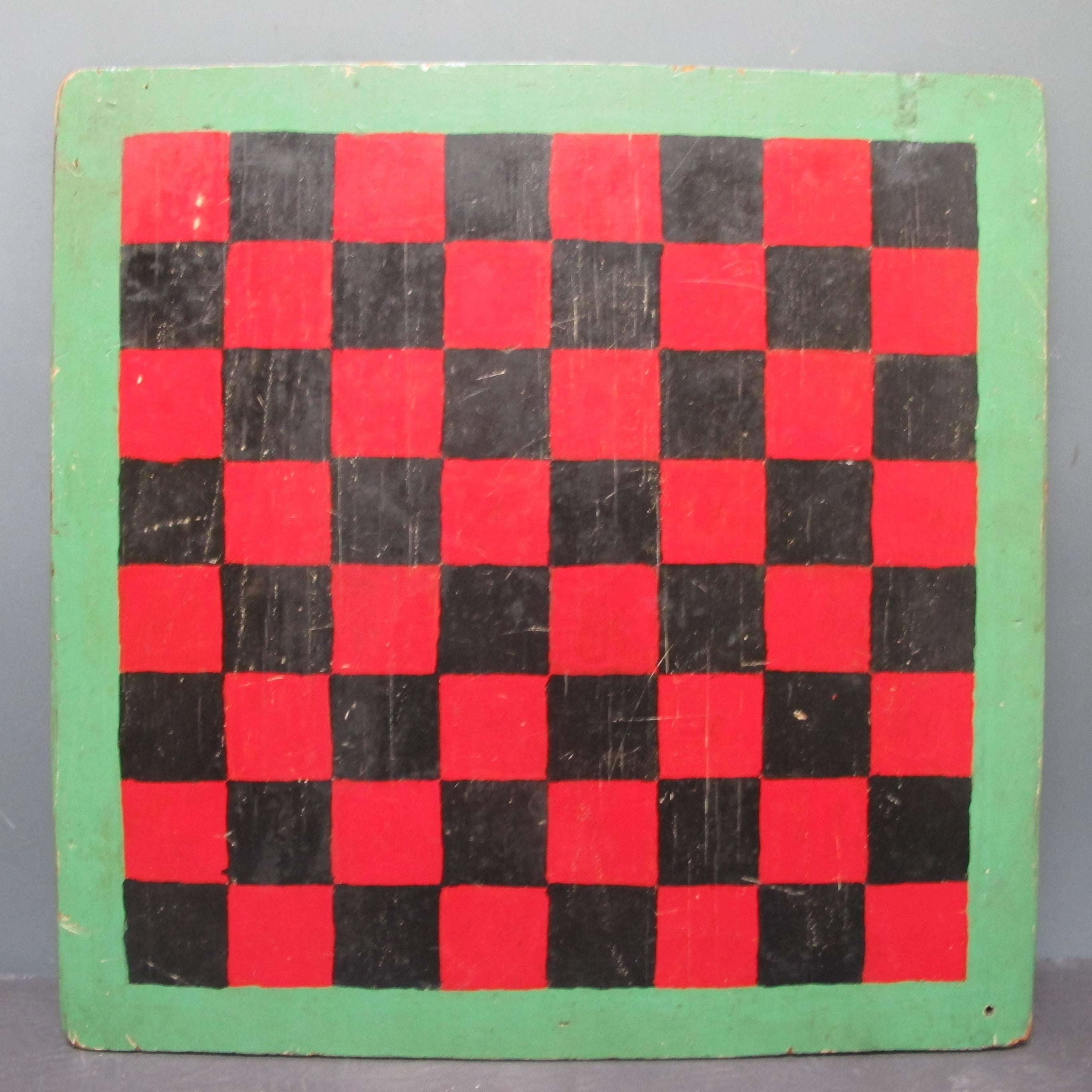 Folk Art Mill Painted Gameboard