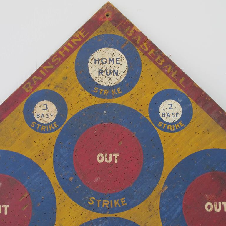 Baseball Darts Game Board with Golf on Reverse For Sale at 1stDibs