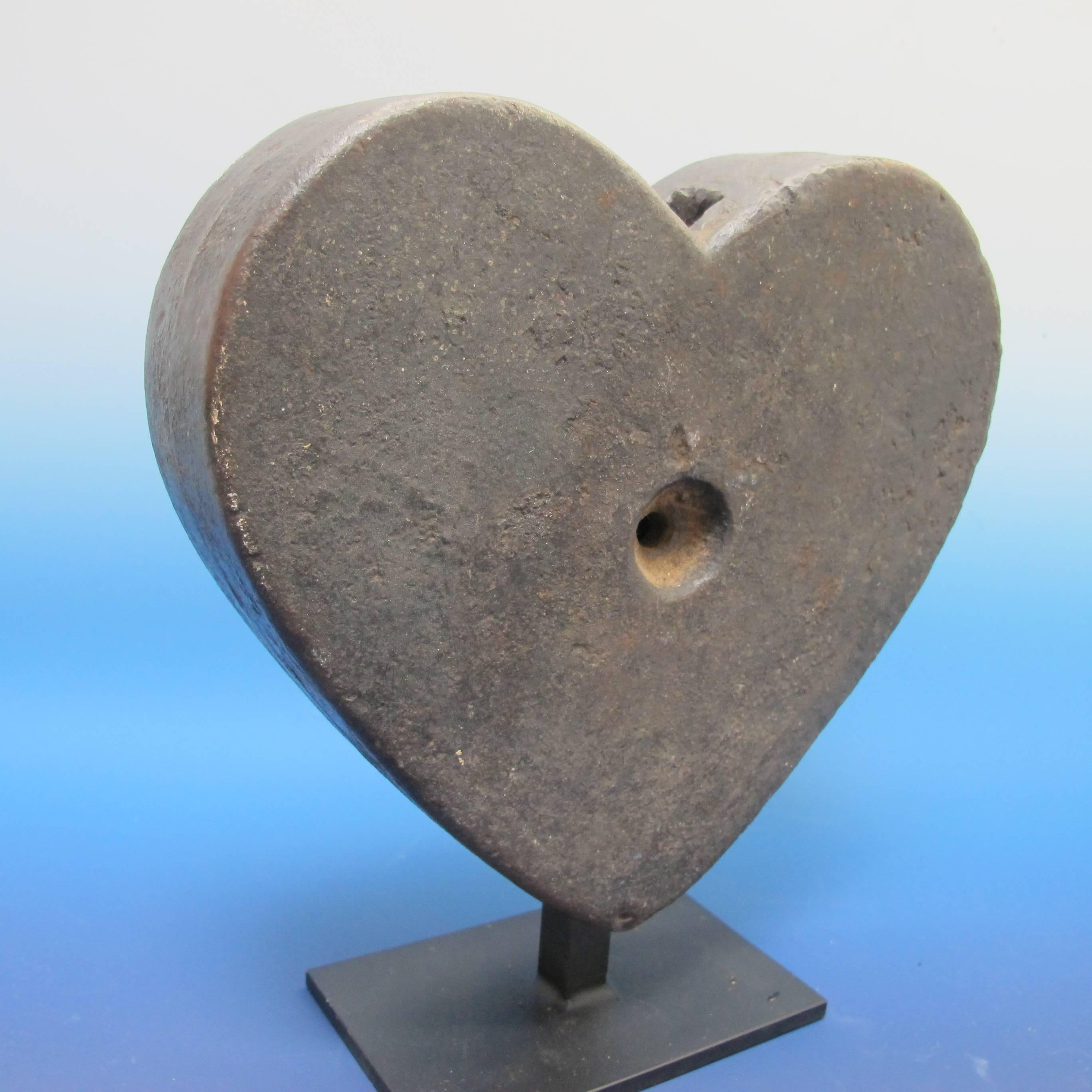 American Cast Iron Heart Windmill Weight For Sale