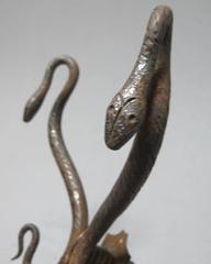 Early Forged Iron Snakes Wall Hanger