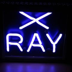 X-Ray Neon Sign in Metal Case