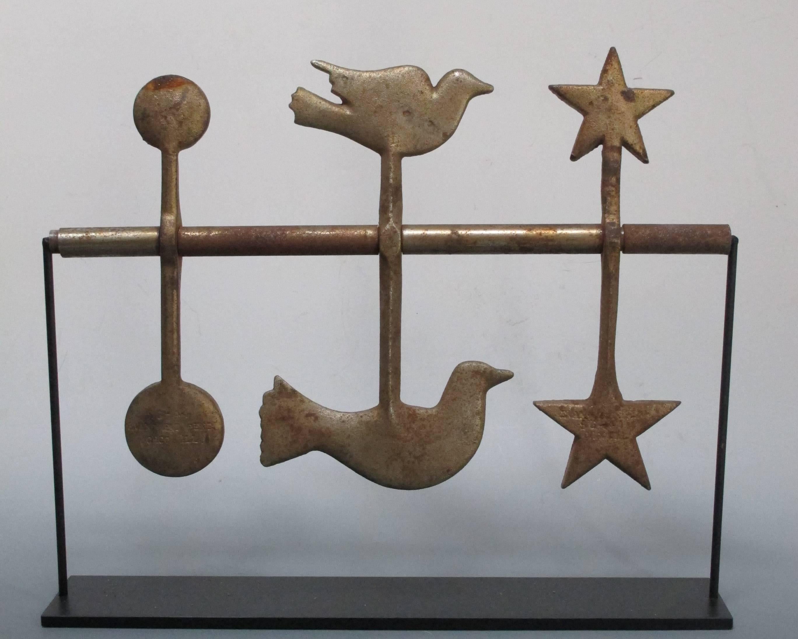 Cast Iron Shooting Gallery Spinner Targets with Birds at 1stDibs