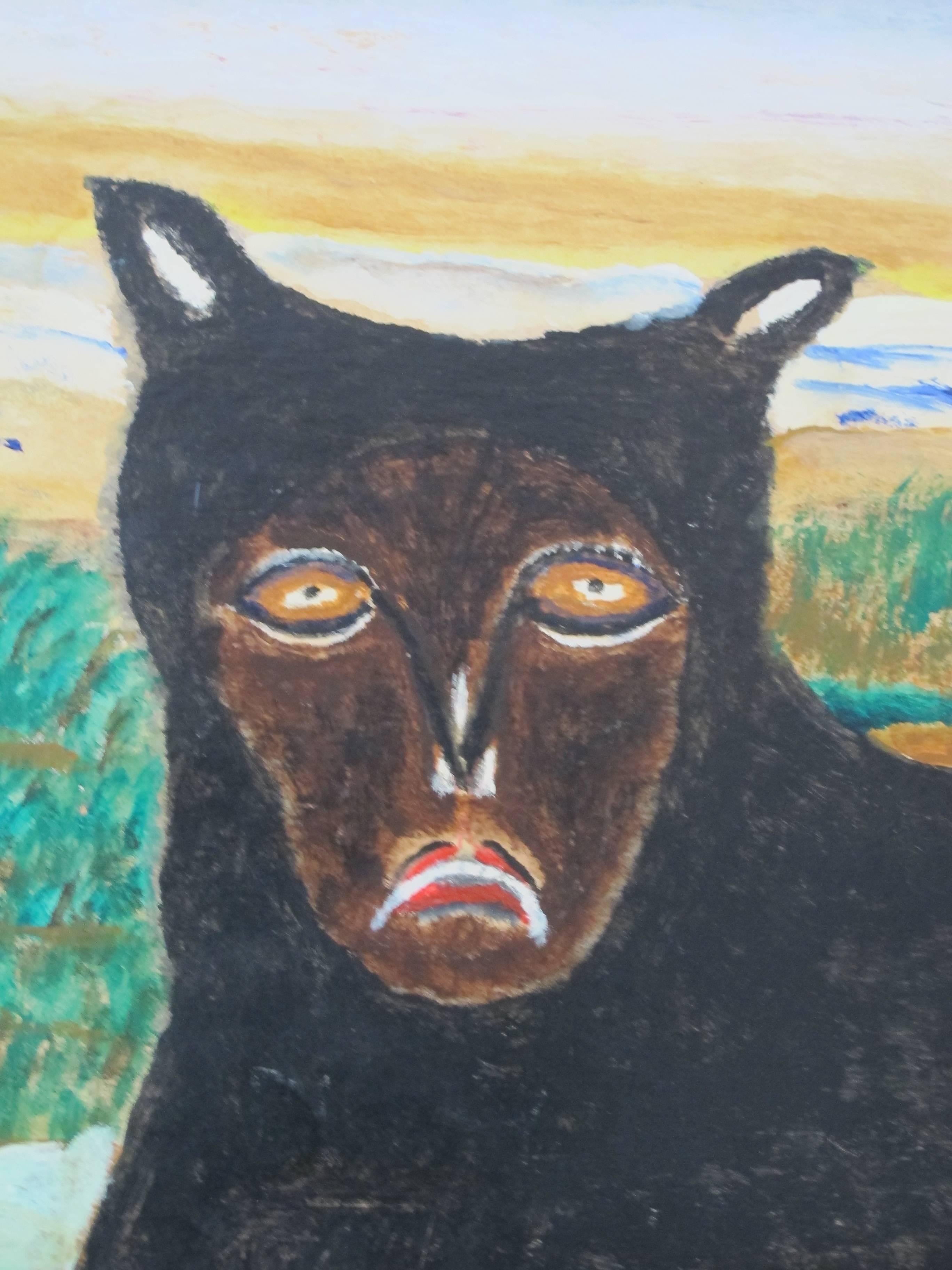 William Dawson (1901-1990) was a black self taught artist from Chicago known for his carved sculptures and paintings. His work was avidly collected by the community of Chicago artists known as the Hairy Who imagists. He came to national prominence