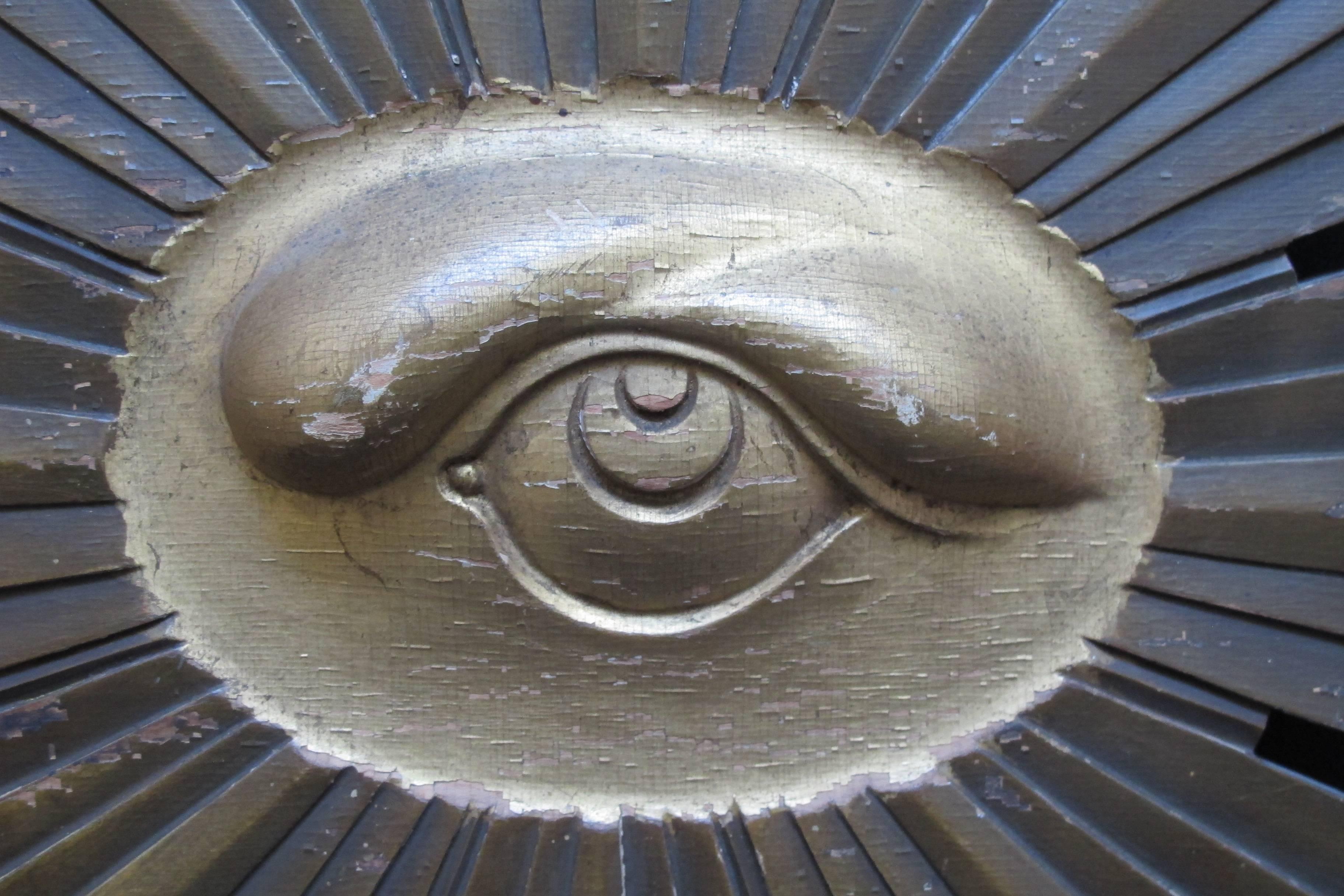 Among the membership of the early American fraternal lodges many signs and symbols were used to inspire the members. One of the most beautiful was the all seeing eye of God that was adapted by both the Order of Odd Fellows and the Masons. This id a