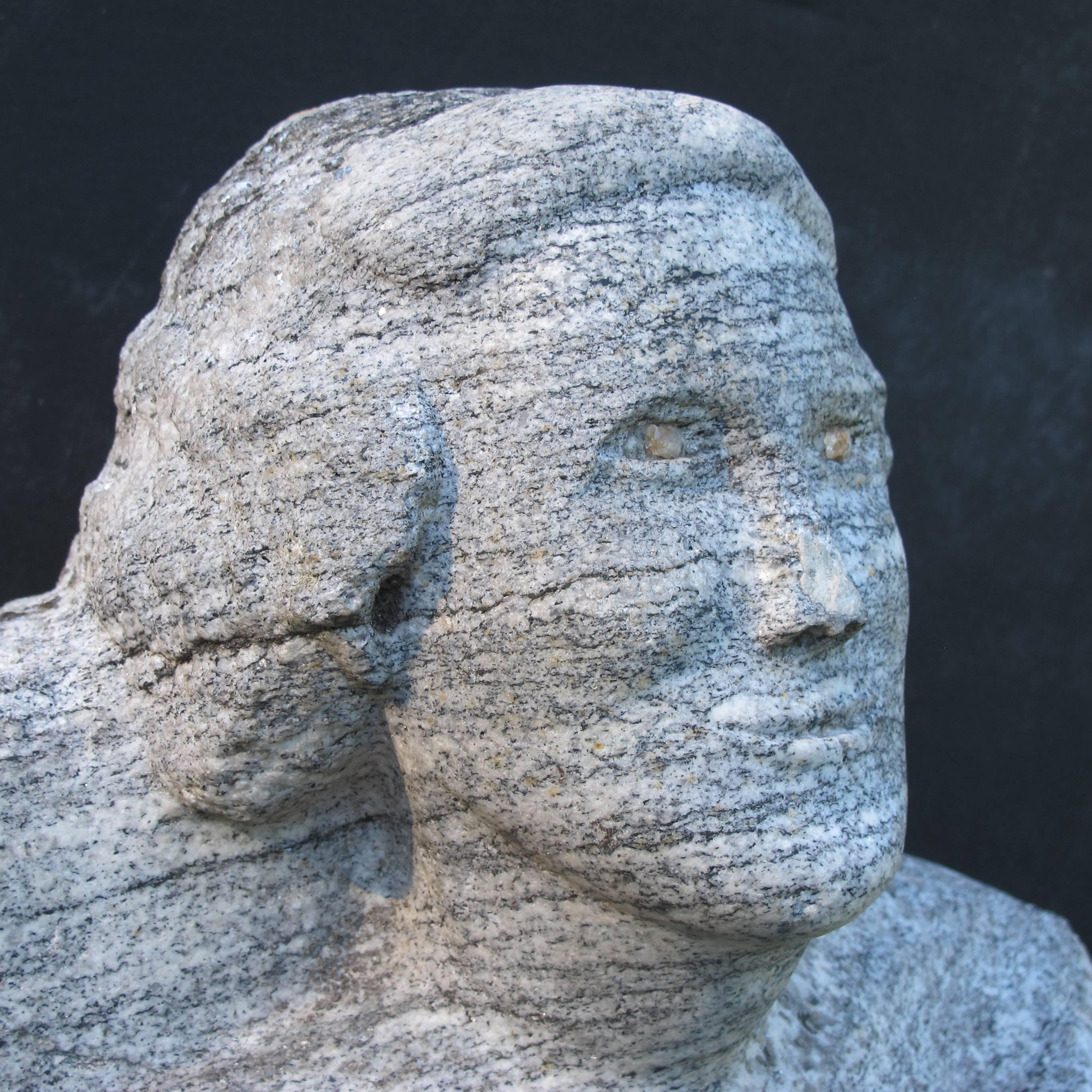 American Granite George Washington Sculpture For Sale