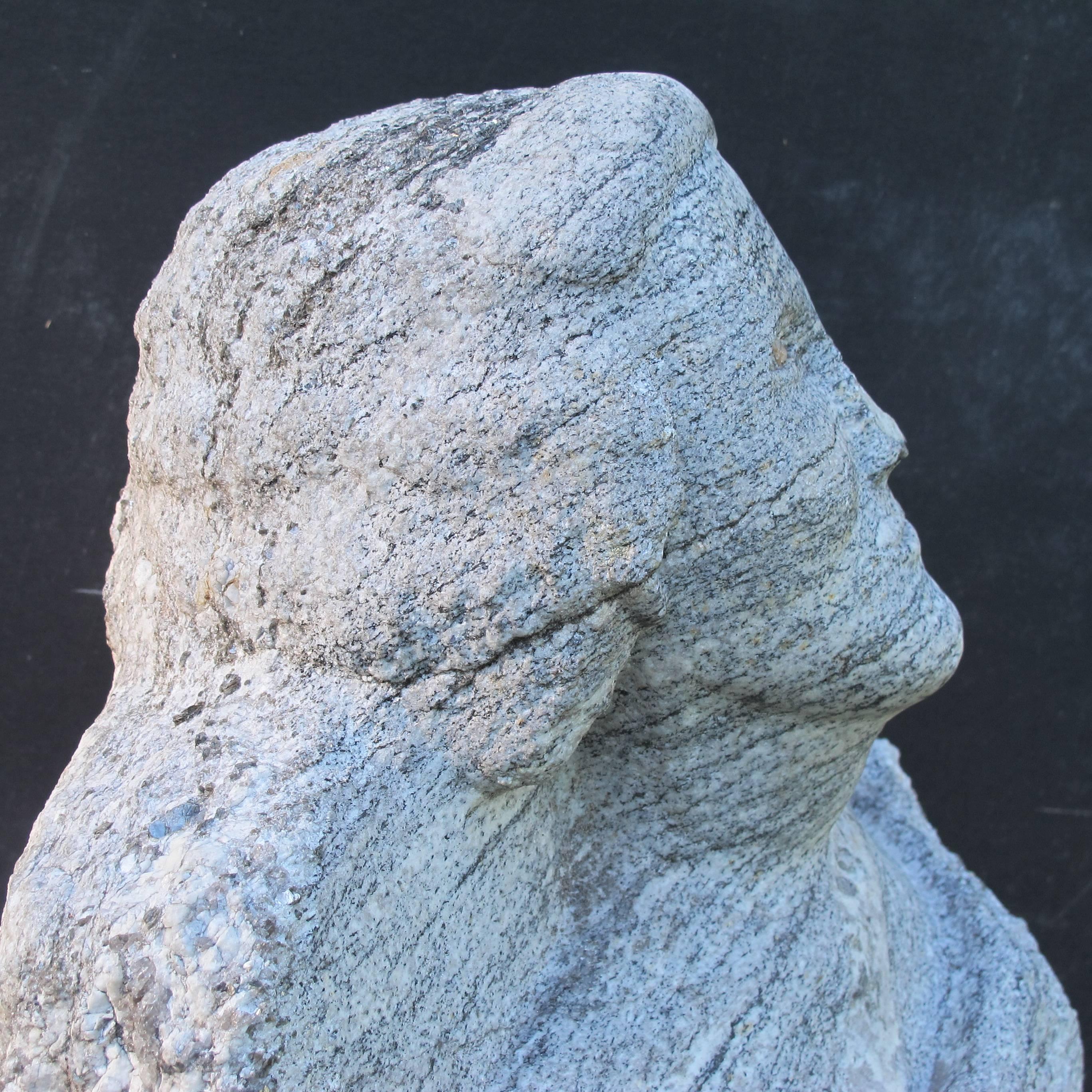 Granite George Washington Sculpture For Sale 2
