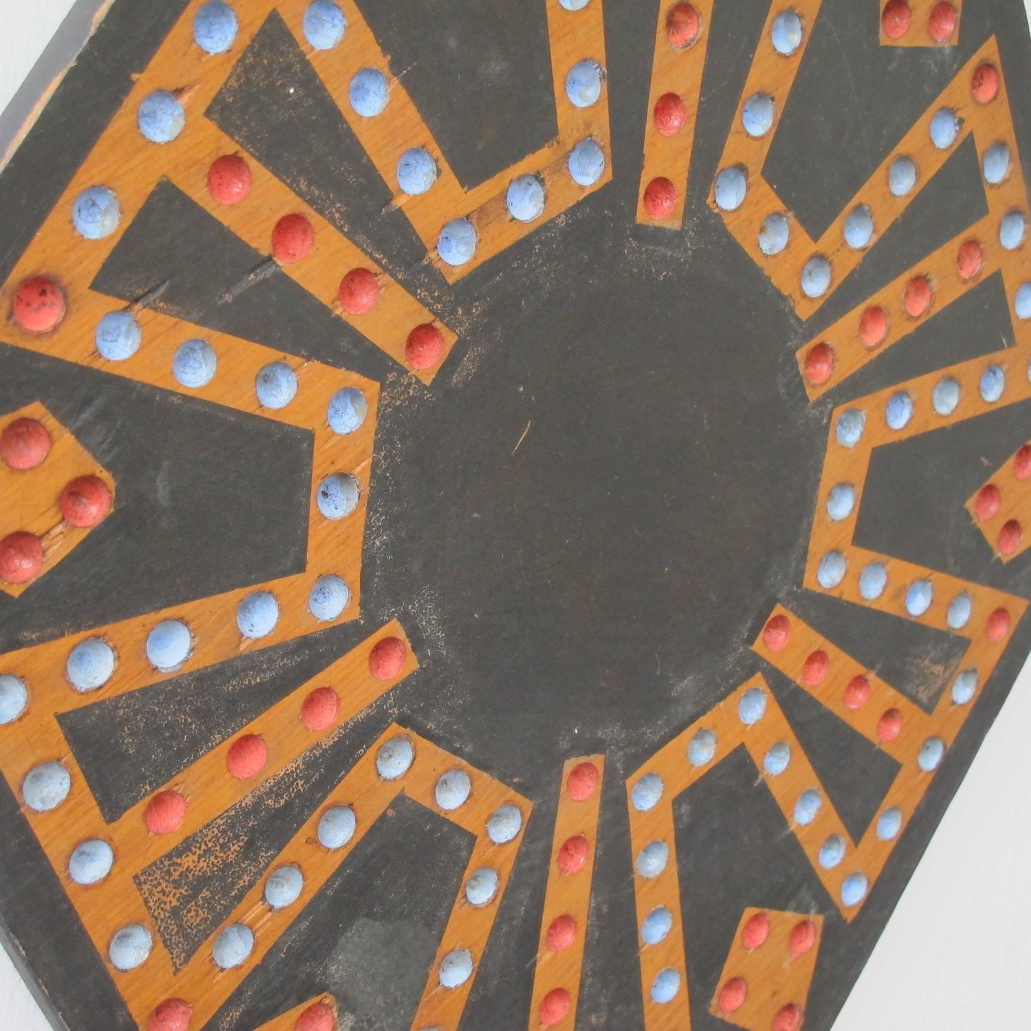 Hexagonal Parchesi Game Board for Marbles For Sale at 1stdibs